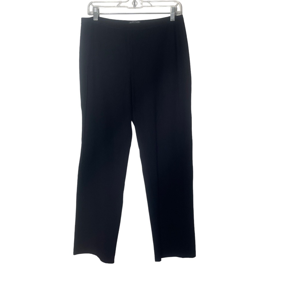Eileen Fisher Medium Black‎ Pull On Pants Stretch No Material Listed